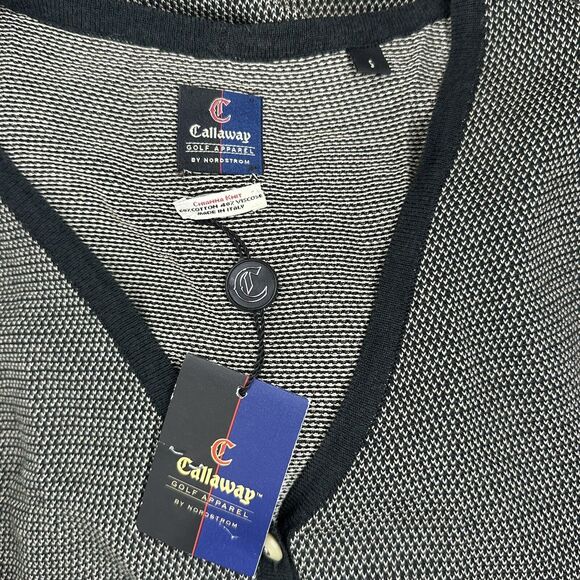 callaway golf by Nordstrom italy chiana button up knit vest Size S - Picture 3 of 7